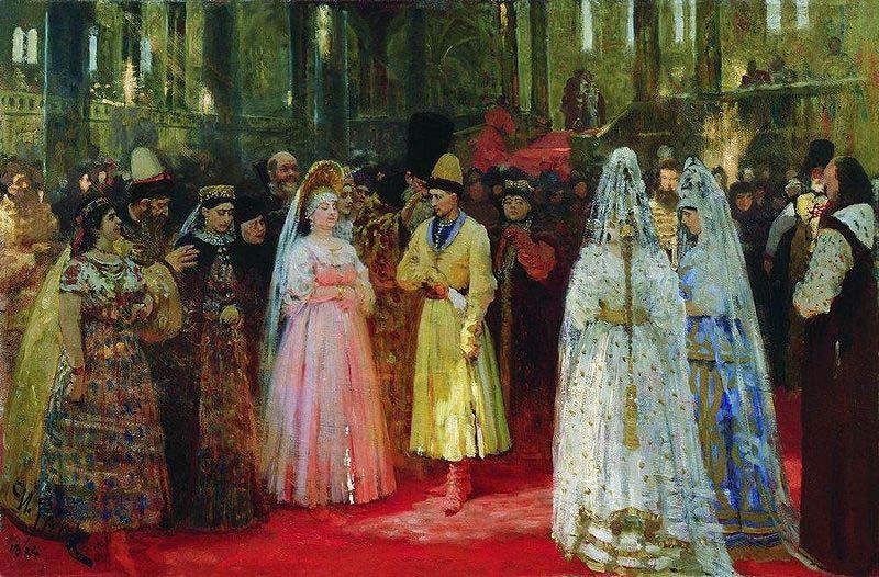 Ilya Repin Choosing a Bride for the Grand Duke oil painting image